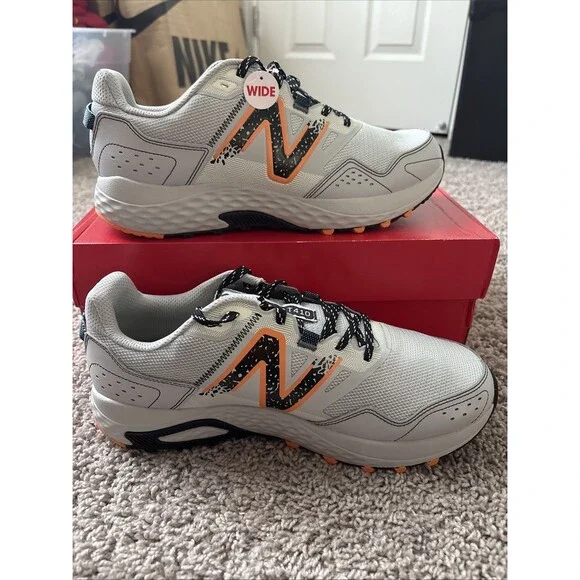 New Balance 410v8 4E Shoes Mens Grey Orange Trail Running MT410CA8 Size 11.5 New